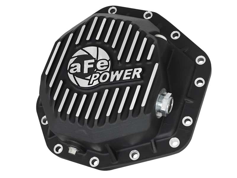 aFe — aFe Power Pro Ser Rear Diff Cover Black w/Mach Fins 2017 Ford Diesel Trucks V8-6.7L(td) Dana M275-14
Differential Cover - view 1