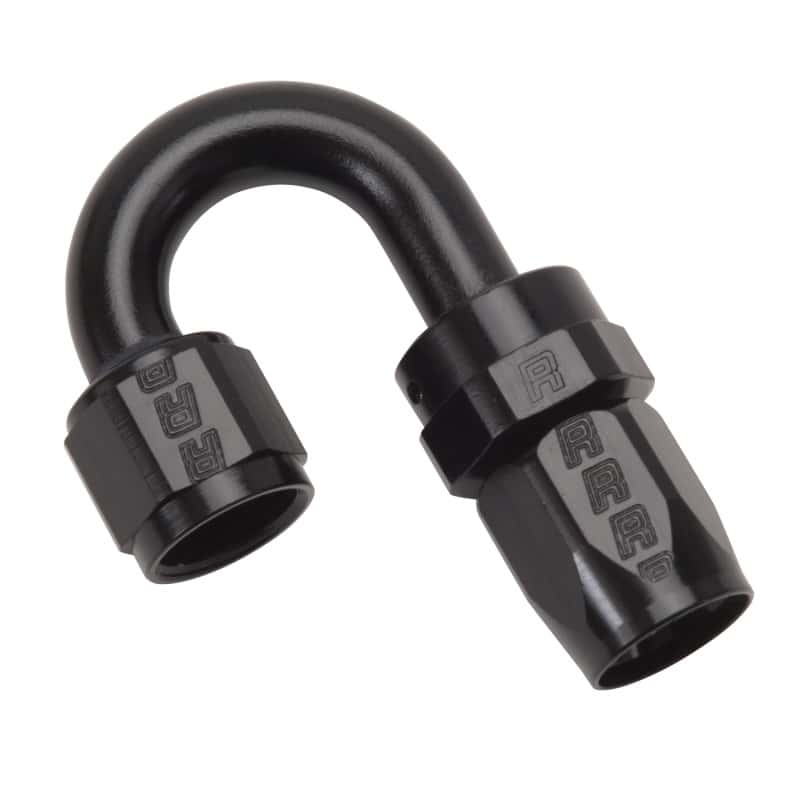 Russell — Russell Performance -8 AN Black 180 Degree Full Flow Swivel Hose End
Hose Fitting - view 1