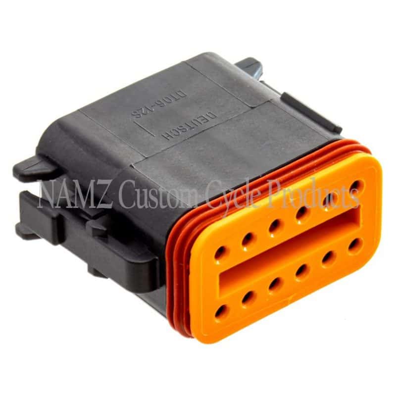NAMZ — NAMZ Deutsch DT Series 12-Wire Plug & Wedgelock - Black (HD 72119-94BK) - view 1