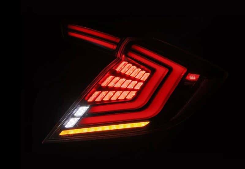 AlphaRex — AlphaRex 16-21 Honda Civic Hatchback / Type-R FK8 Nova-Series LED Tail Lights (Pair) - Black
Taillight Assembly - view 4