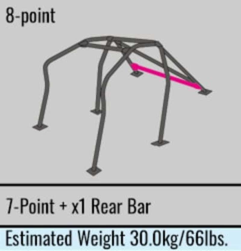 Cusco — Cusco Safety 21 Steel Roll Cage 8P 40mm Hyundai Genesis CP w/Sunroof - view 4
