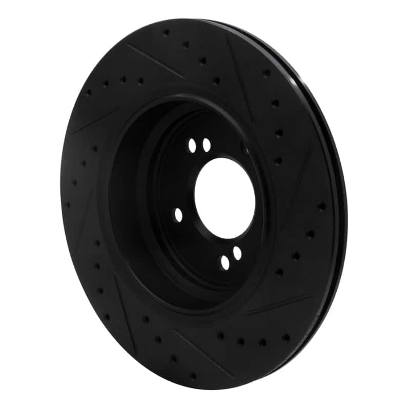 R1 Concepts — R1 00-06 BMW M5 Rear Left Drilled & Slotted Black Brake Rotor
R1 Brake Rotor Drill - view 4