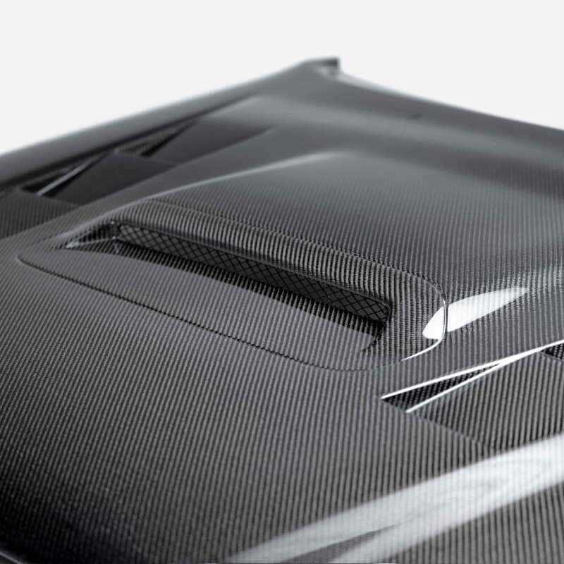 Seibon — Seibon 12-15 Toyota Tacoma TS-Style Carbon Fiber Hood - view 3