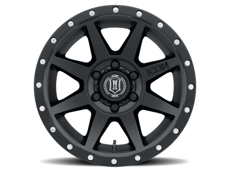 ICON — ICON Rebound 18x9 6x5.5 0mm Offset 5in BS 106.1mm Bore Satin Black Wheel
REBOUND WHEEL - view 2