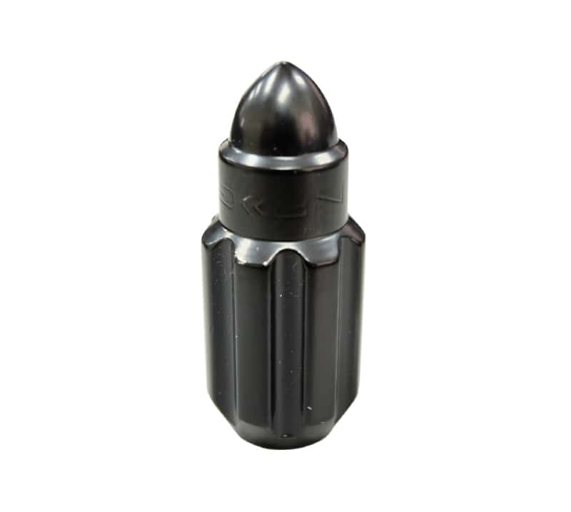 NRG — NRG 500 Series M12 X 1.5 Bullet Shape Steel Lug Nut Set - 21 Pc w/Lock Key - Black - view 7