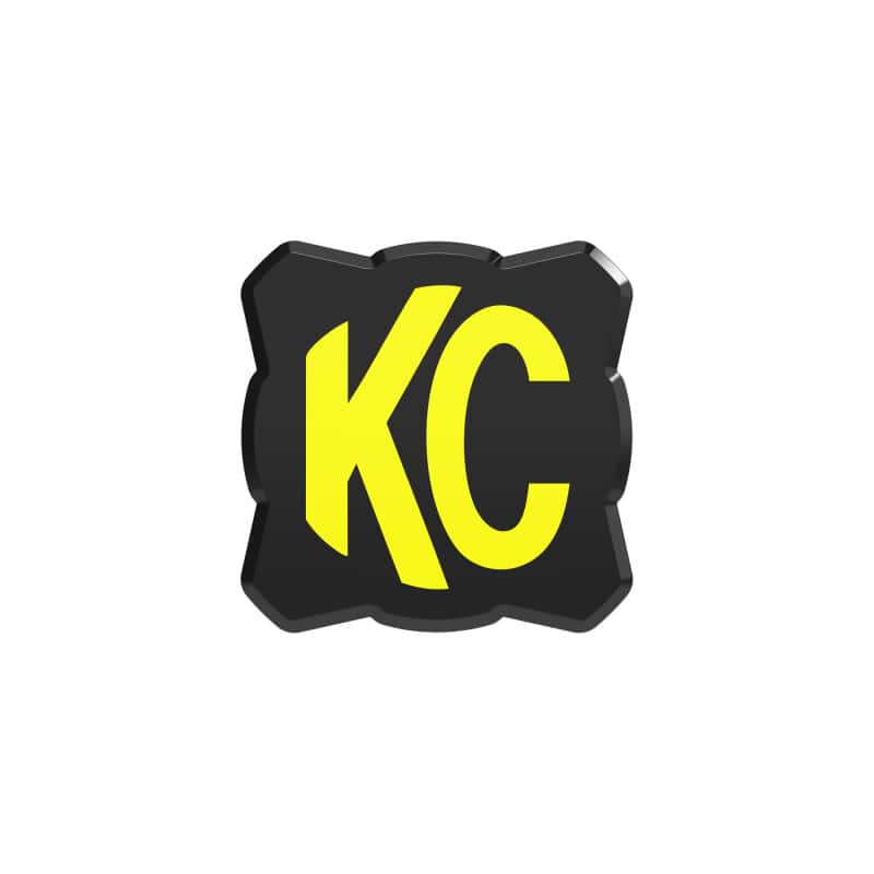 KC HiLiTES — KC HiLiTES FLEX ERA 1 Single Light Cover ONLY (Black/Yellow KC Logo) - view 1