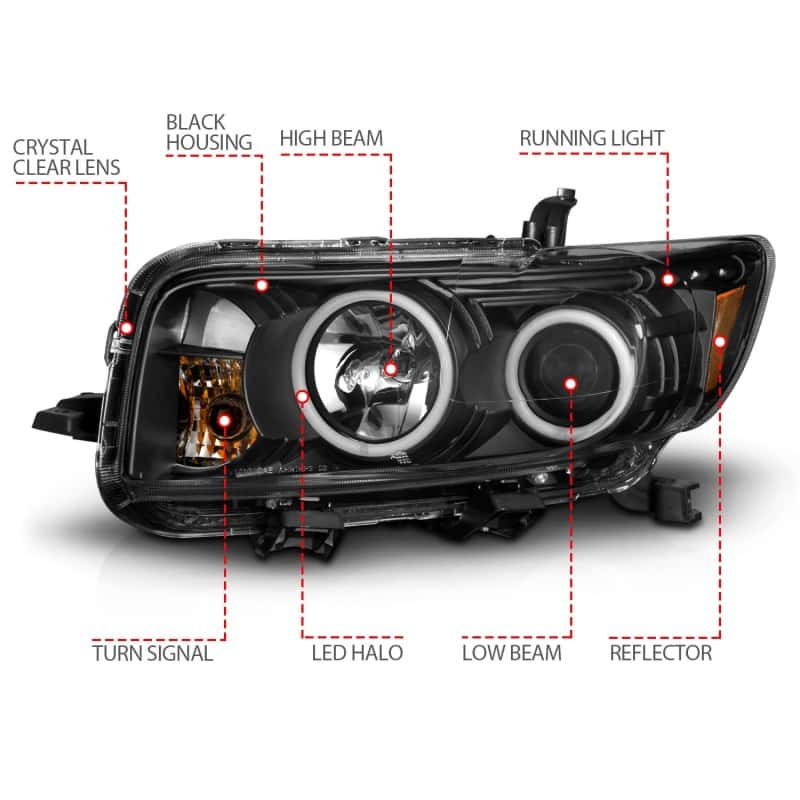 ANZO — ANZO 2008-2010 Scion Xb Projector Headlights w/ Halo Black
Head Light Set
HdLtSet - view 5