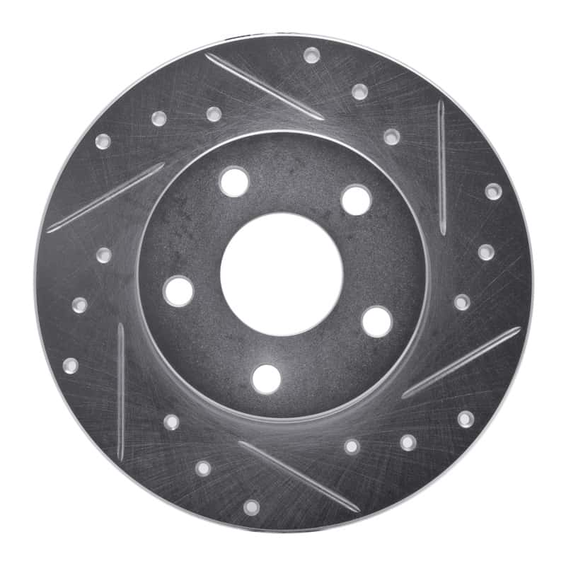 R1 Concepts — R1 1984-1987 Pontiac Fiero Rear Right Drilled & Slotted Silver Brake Rotor
R1 Brake Rotor Drill - view 1