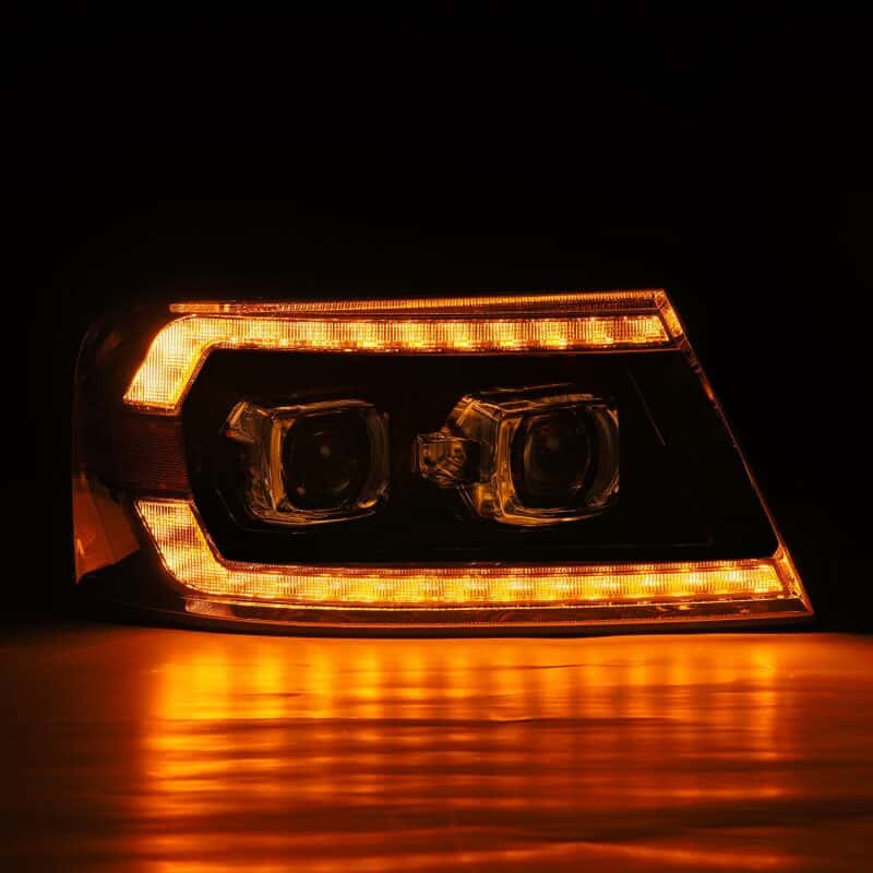 AlphaRex — AlphaRex 04-08 Ford F-150 (No 2004 Heritage) LUXX-Series LED Proj HL Alpha-Blk w/Actv Lgt / Seq. Sig
Projector Headlights - view 4