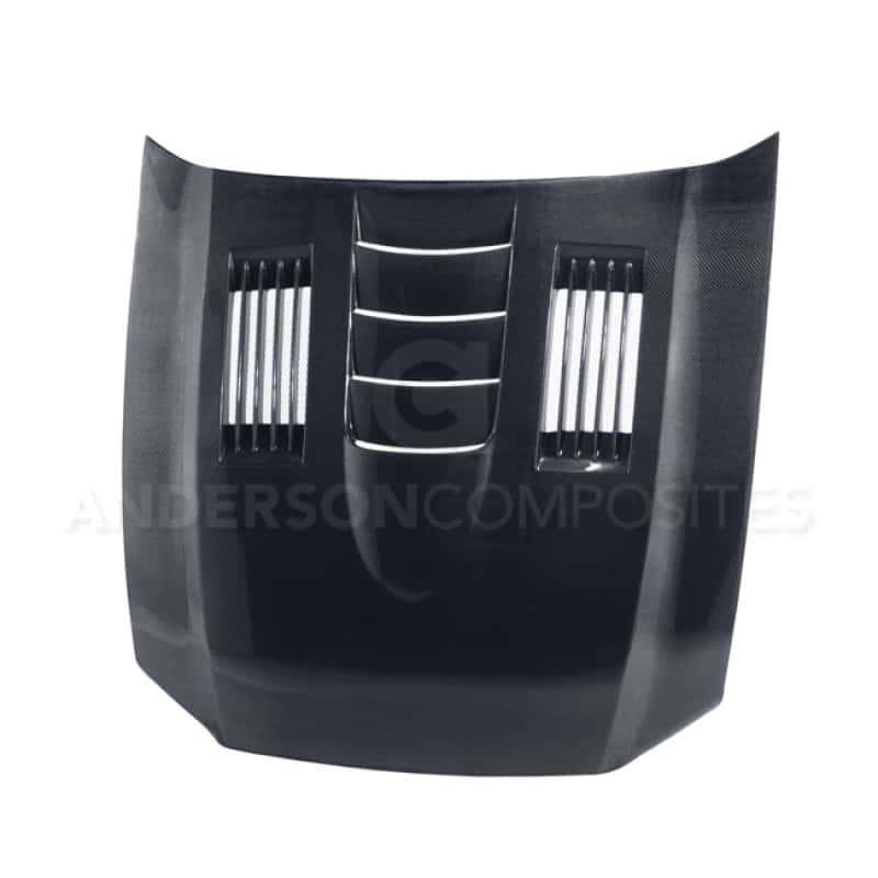 Anderson Composites — Anderson Composites 10-14 Ford Mustang/Shelby GT500 and 2013-2014 GT/V6 Type-SS Hood - view 1