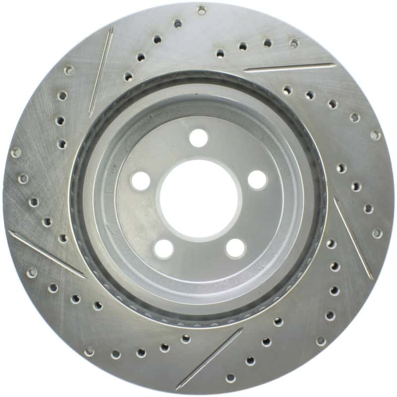 Stoptech — StopTech Select Sport 10-14 Dodge Challenger Drilled and Slotted Front Left Brake Rotor
Drill/Slotted Rotor - view 2