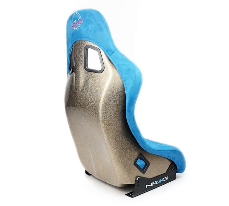 NRG — NRG FRP Bucket Seat ULTRA Edition - Medium (Blue Alcantara/Pearlized Back) - view 4