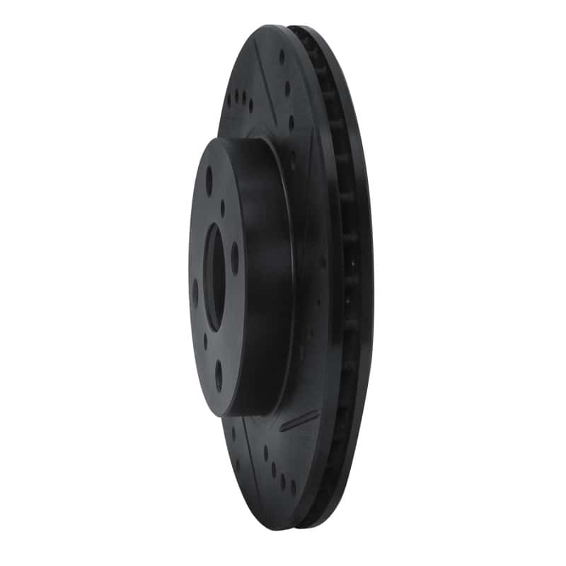 R1 Concepts — R1 00-05 Toyota MR2 Spyder Front Right Drilled & Slotted Black Brake Rotor
R1 Brake Rotor Drill - view 2