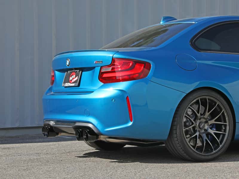 aFe — aFe 16-18 BMW M2 L6-3.0L MACH Force-Xp 3in to 2.5in 304 SS Cat-Back Exhaust System-Quad Black Tips
Cat-Back Exhaust - view 6