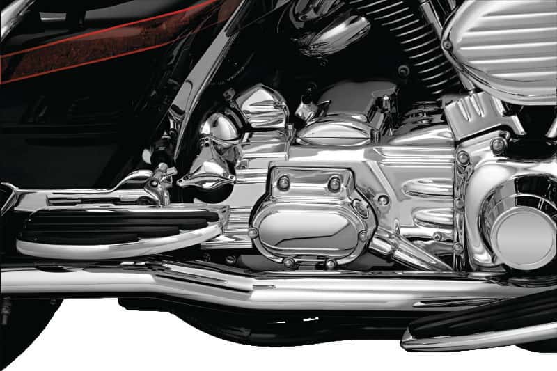Kuryakyn — Kuryakyn Rear Cylinder Base Cover For 02-06 Touring Models Chrome - view 2