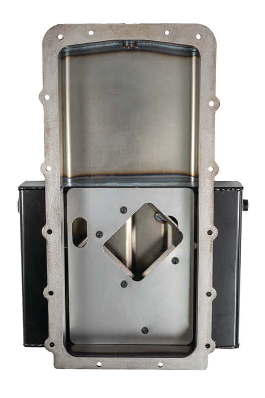 Moroso — Moroso Ford 5.0 Coyote/Cobra (w/Rear Sump) Road Race Baffled Wet Sump 9.5qt 4.5in Steel Oil Pan - view 3