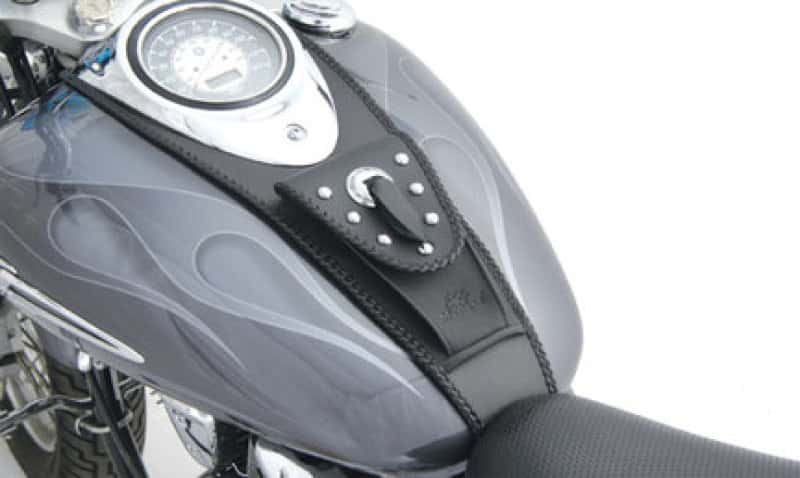 Mustang Motorcycle — Mustang 99-21 Yamaha V-Star 1100 Custom Cruiser Tank Bib w/Studs - Black - view 1