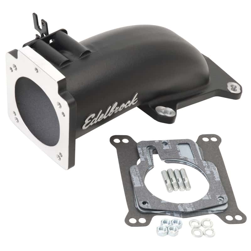 Edelbrock — Edelbrock Ultra Low Profile Intake Elbow 90mm Throttle Body to Square-Bore Flange Black Finish
FUEL INJECTION COMPO - view 3