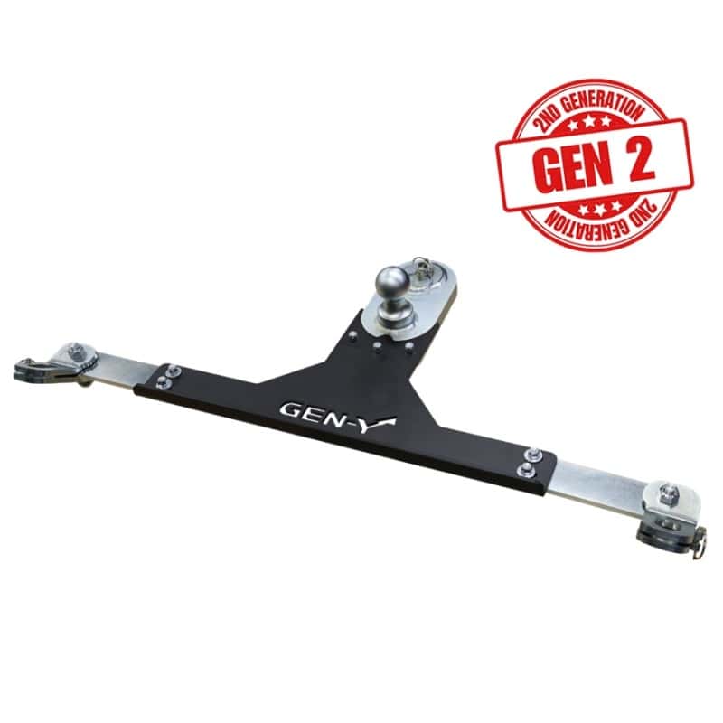 GEN-Y Hitch — Gen-Y 2017+ Ford GoosePuck II 5in Offset Ball Puck Mount & 25K Towing w/Safety Chain Anchors
Gooseneck Hitch - view 2