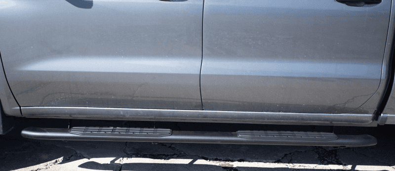 Fishbone Offroad — Fishbone Offroad 2019+ Chevrolet Silverado 1500 Double Cab Oval Side Steps - Black Textured - view 3