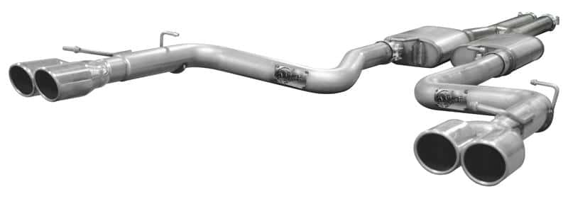 aFe — aFe MACH Force-Xp 409 SS Muffler 2-1/2in Center/Center 14in L X 6in Dia - Round Body
MACH ForceXp Muffler - view 5