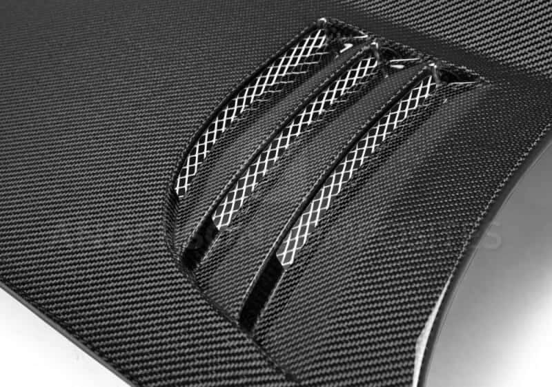 Anderson Composites — Anderson Composites 10-13 Chevy Camaro TT-Style Carbon Fiber Hood - view 7