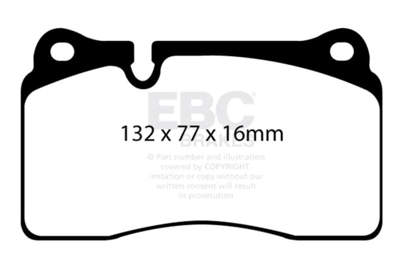 EBC — EBC Brakes Redstuff Ceramic Brake Pads
Disc Brake Pad - view 1