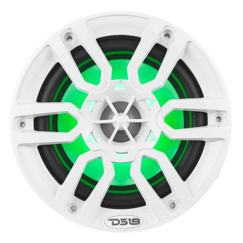 DS18 — DS18 NXL Series Coaxial Marine Speaker w/ RGB Lights 6.5in 2-Way 100 Watts RMS 4 ohm White - view 3