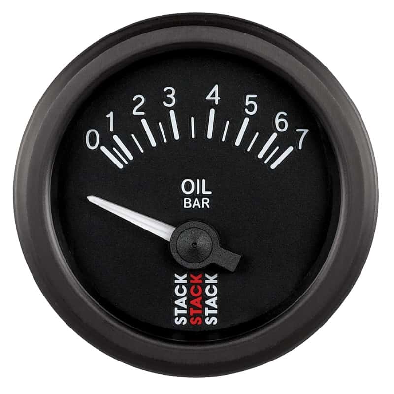 AutoMeter — Autometer Stack 52mm 0-7 Bar M10 (M) Electric Oil Pressure Gauge - Black
Ga OilP Elec Bk 7Bar - view 1