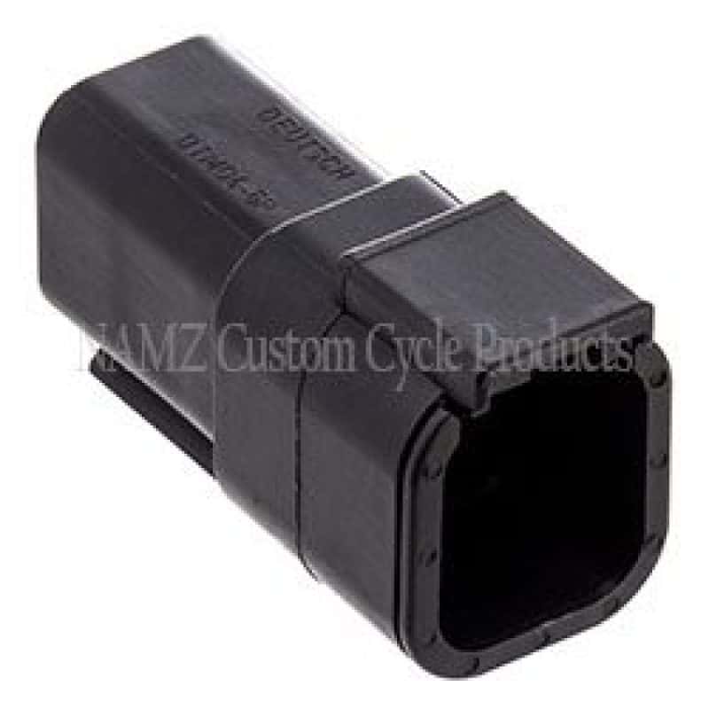 NAMZ — NAMZ Deutsch DTM 6-Position Receptacle w/6 Stamped Terminals & Wedgelock - Black (HD 74106-98BK) - view 2