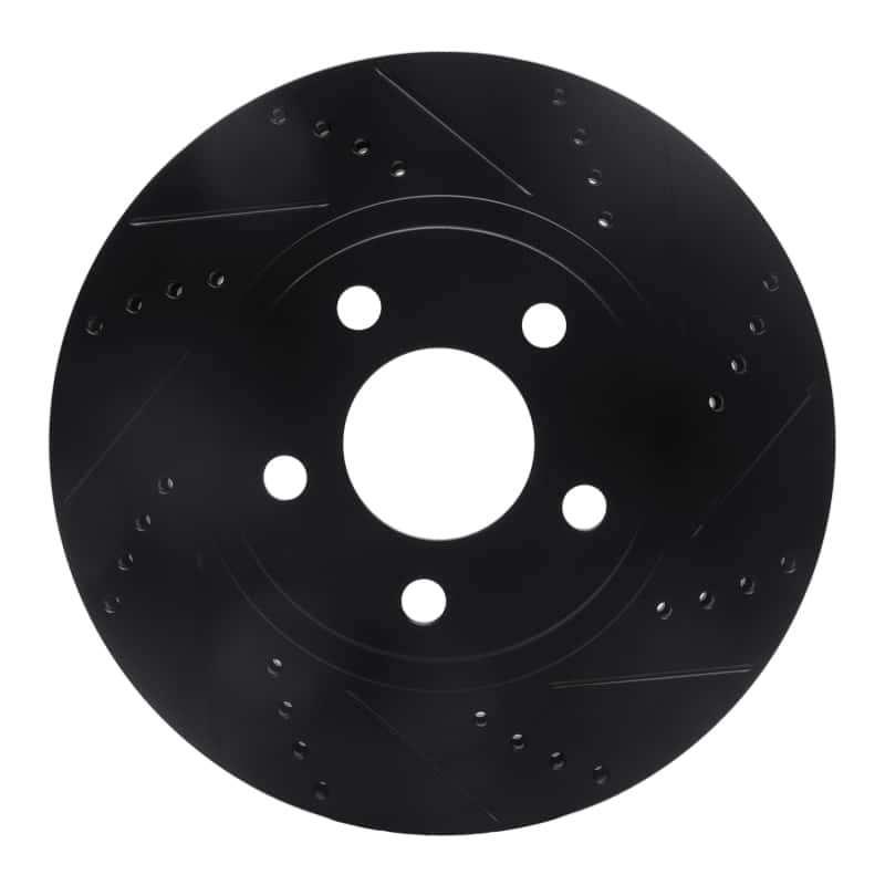 R1 Concepts — R1 97-05 Buick Riviera Front Right Drilled & Slotted Black Brake Rotor
R1 Brake Rotor Drill - view 1