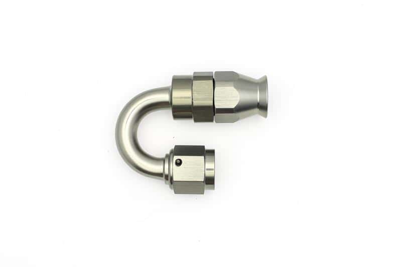 DeatschWerks — DeatschWerks 6AN Female Swivel 180-Degree Hose End PTFE (Incl. 1 Olive Insert) - view 1