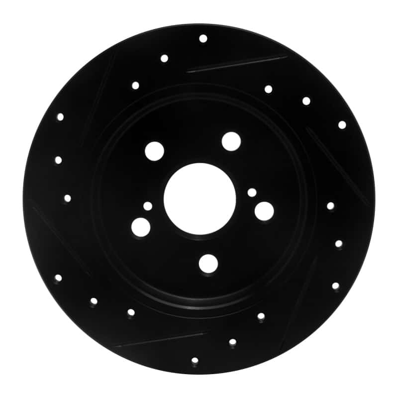 R1 Concepts — R1 09-24 Lexus CT200H Rear Right Drilled & Slotted Black Brake Rotor
R1 Brake Rotor Drill - view 5
