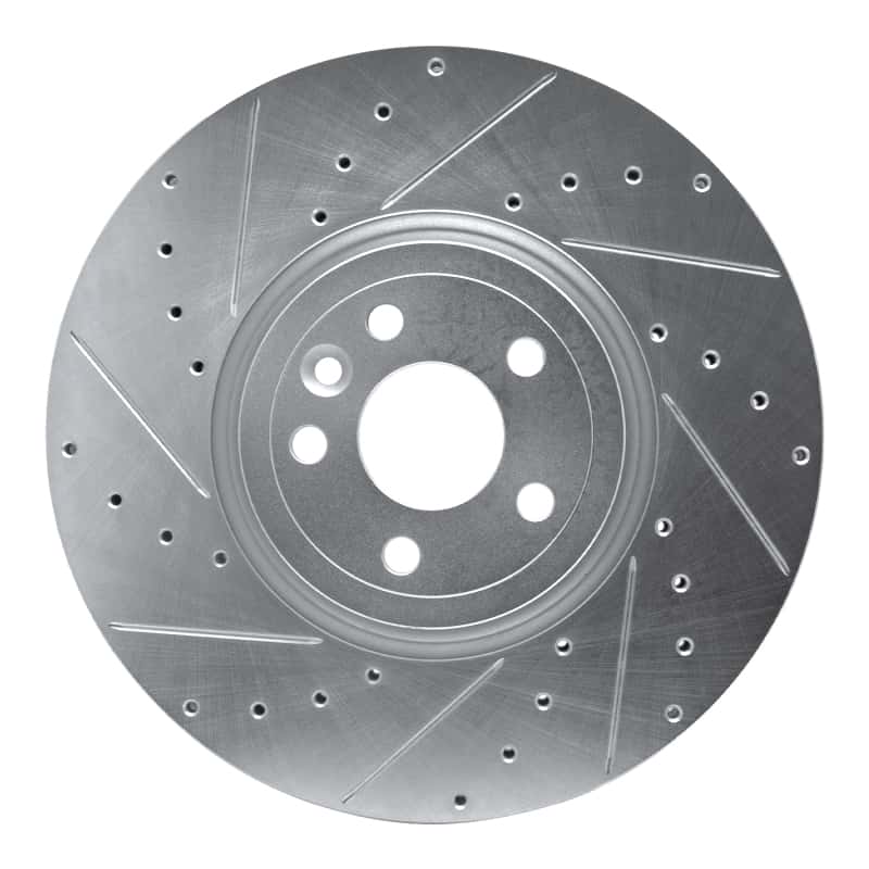 R1 Concepts — R1 17-20 Jaguar F-Pace Front Left Drilled & Slotted Silver Brake Rotor
R1 Brake Rotor Drill - view 1