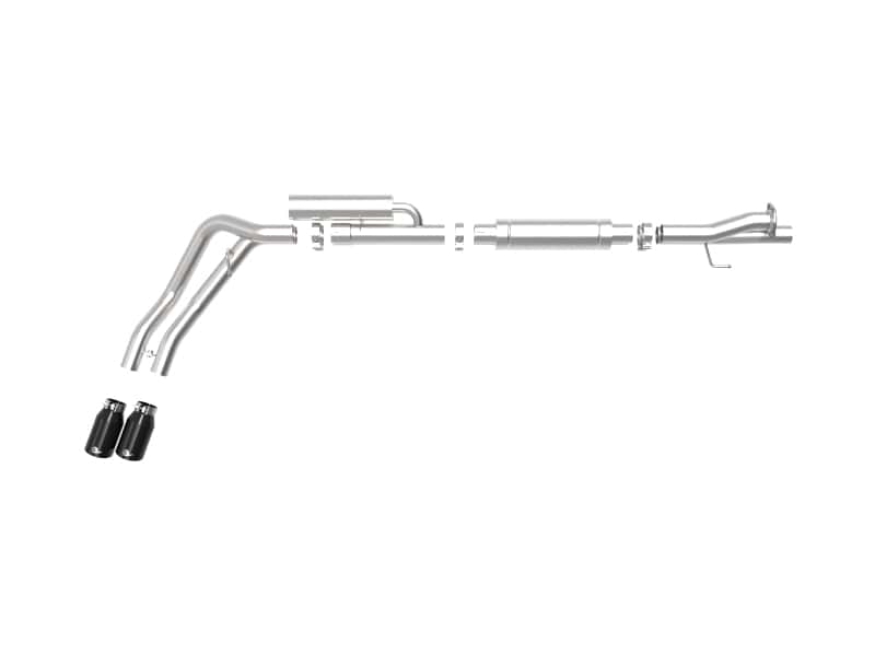 aFe — aFe Rebel Series 3in 409 SS Cat-Back Exhaust w/ Black Tips 17-20 Ford F-250/F350 V8 6.2L/7.3L
Cat-Back Exhaust - view 5