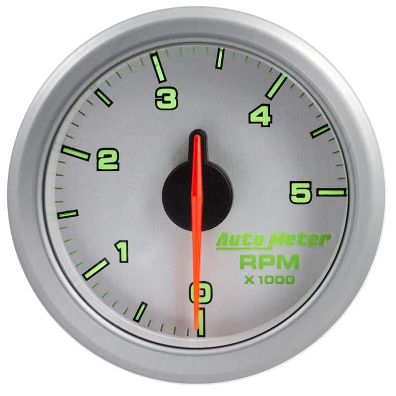 AutoMeter — Autometer Airdrive 2-1/6in Tachometer Gauge 0-5K RPM - Silver
GA 2" 5KRPM ARDRV SL - view 4
