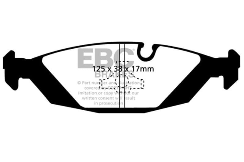 EBC — EBC 83-85 BMW 318 1.8 (E30) Greenstuff Rear Brake Pads
Disc Brake Pad - view 1