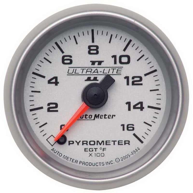 AutoMeter — Autometer Ultra-Lite II 52mm 0-1600 Deg F Full Sweep Electric Pyrometer (EGT) Gauge
2-1/16" PYROMETER KI - view 2