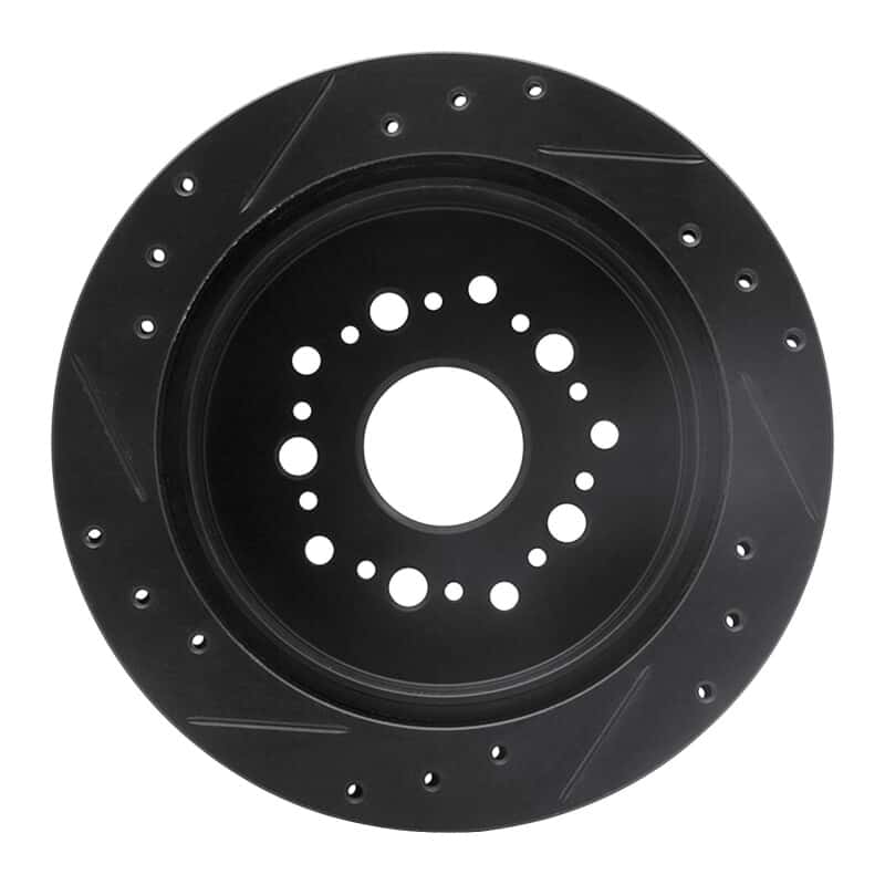 R1 Concepts — R1 92-98 Lexus SC300 Rear Right Drilled & Slotted Black Brake Rotor
R1 Brake Rotor Drill - view 5