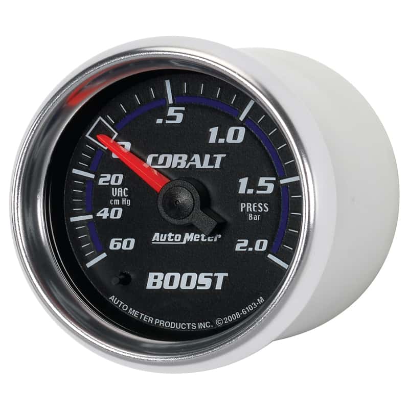 AutoMeter — Autometer Cobalt 52mm 2 BAR Mechanical Boost Gauge
GA 2" BST 2 BAR M CB - view 9