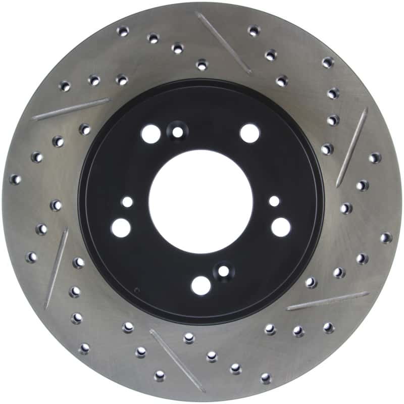 Stoptech — StopTech 97-01 Acura Integra Type R / 97-01 Honda CR-V Slotted & Drilled Left Front Rotor
Slot/Drill Rotor - view 1