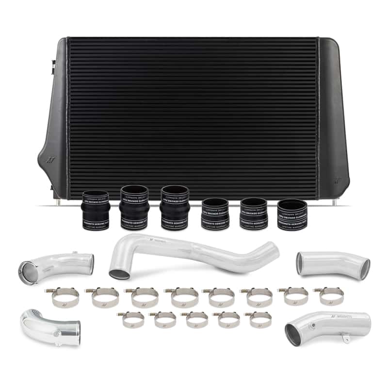 Mishimoto — Mishimoto 17-19 GM L5P Duramax Intercooler Kit - Black w/ Polished Pipes
Intercooler Kit - view 1