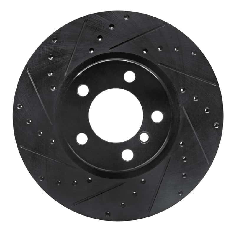 R1 Concepts — R1 12-18 BMW 228I Front Left Drilled & Slotted Black Brake Rotor
R1 Brake Rotor Drill - view 1