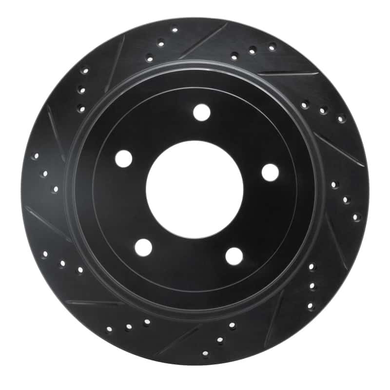 R1 Concepts — R1 04-06 Ford Econoline Rear Left Drilled & Slotted Black Brake Rotor
R1 Brake Rotor Drill - view 1