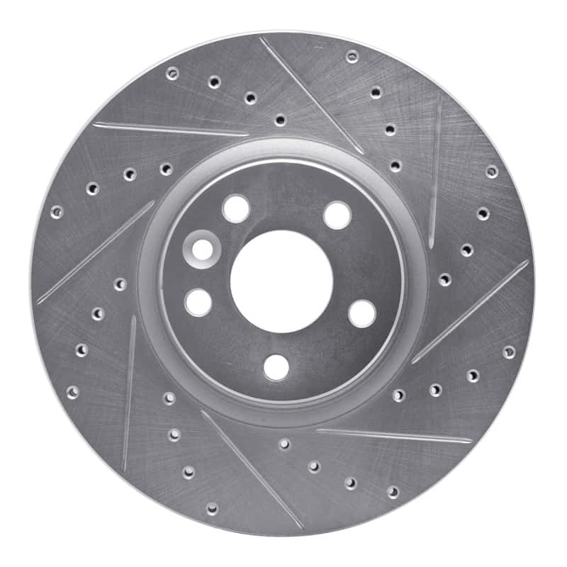 R1 Concepts — R1 16-17 Volvo XC60 Front Right Drilled & Slotted Silver Brake Rotor
R1 Brake Rotor Drill - view 1