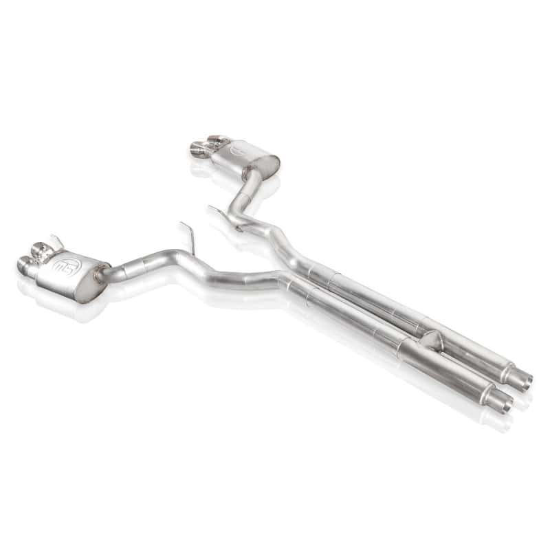 Stainless Works — Stainless Works 2018+ Ford Mustang GT 3in Redline Series Catback H-Pipe w/Active Valves & Quad Tips
Exhaust System - view 4