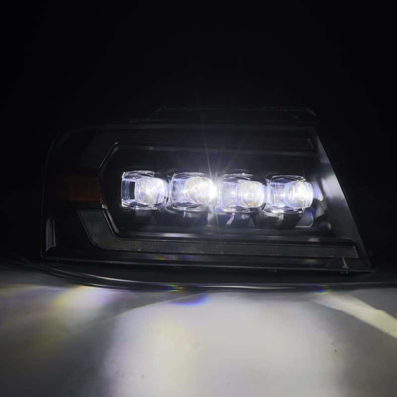 AlphaRex — AlphaRex 04-08 Ford F-150 (No 2004 Heritage) NOVA-Series LED Proj HL Alpha-Blk w/Actv Lgt / Seq. Sig
Projector Headlights - view 6