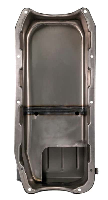 Moroso — Moroso Pre-85 Chevrolet Small Block (w/Driver Side Dipstick) Wet Sump 7qt 8.25in Steel Oil Pan - Blk - view 2
