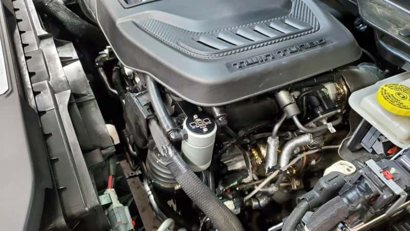 J&L — J&L 2025-2026 Ram 1500 3.0; 22-25 Jeep Wagoneer 3.0 Separator-Silver
Oil Separator - view 2
