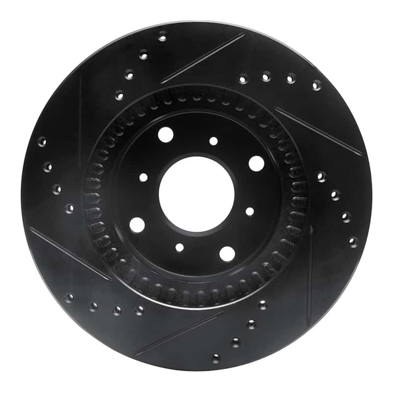 R1 Concepts — R1 87-90 Acura Legend Front Right Drilled & Slotted Black Brake Rotor
R1 Brake Rotor Drill - view 5